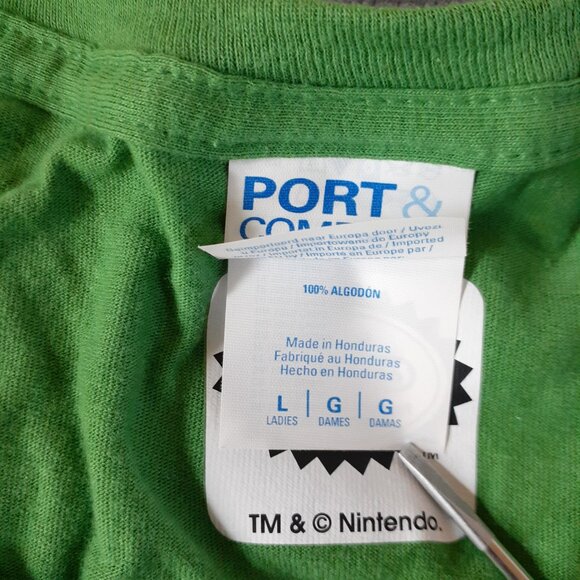 Super Mario Bros. Luigi Icon - New Women's Large Green T-Shirt - Picture 3 of 5